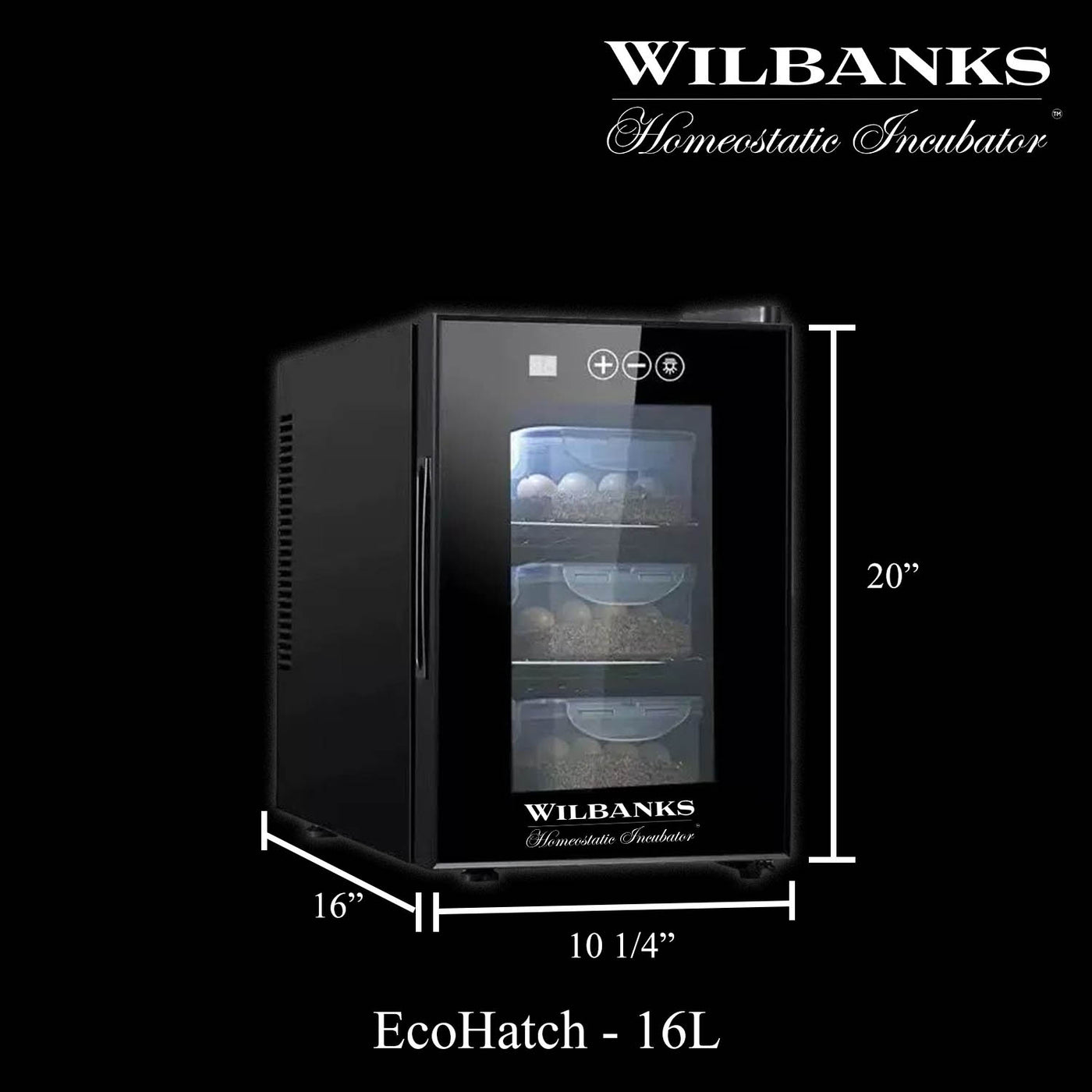 Wilbanks Homeostatic Incubator™ EcoHatch 16L - Hobbyist Gecko/Dragon