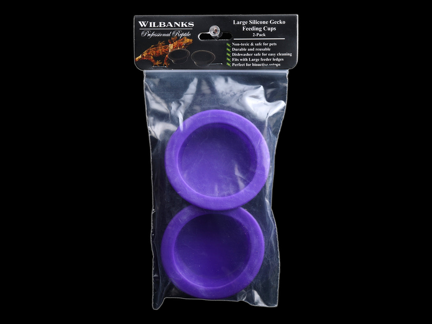 Wilbanks Large Silicone Gecko Feeding Cups - 2 Pack