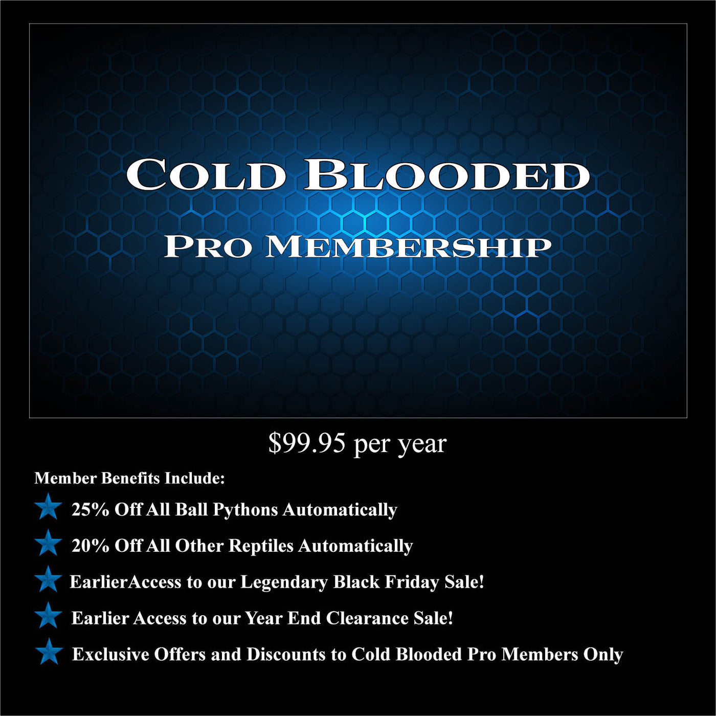 Cold Blooded Premium Membership