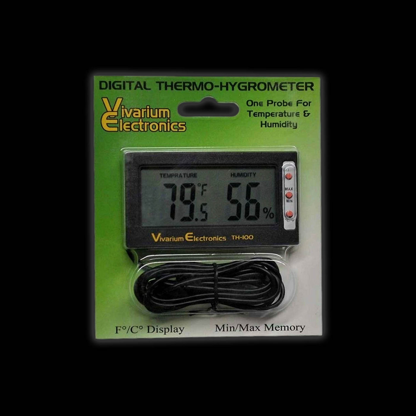 Huhebne Reptile Tank Thermometer Hygrometer Temperature Humidity Monitor  for Vivarium Terrarium
